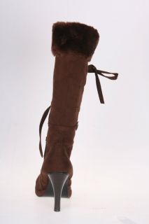 Funtasma Hunter 200 3 75 High Heel Women Microfiber Fur Trim Cave Girl Knee Boot