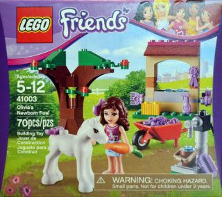 Lego Friends 41003 Olivia's Newborn Foal Olivia Foal Horse Tree Wheelbarrow