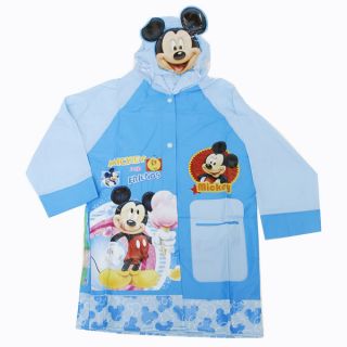 MTJ75 Disney Mickey Mouse Kids PVC Raincoat Clothing