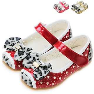 PU Leather Toddler Baby Girl Princess Dress Child Shoes Size：US 4 7 for 1 3years