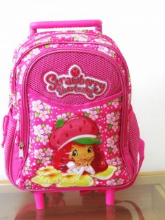 Strawberry Shortcake Girls Toddler Preschool Kindergarten Trolley Backpack Bag