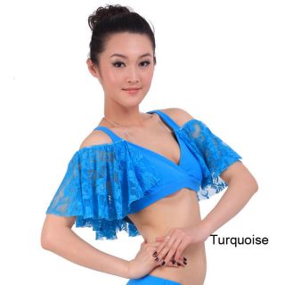 Newest Sexy  2013 Belly Dance Costume Dress Bra Top Lace