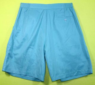Bette Court Michelle McGann Sz 12 Womens Aqua Blue Dress Shorts MH87