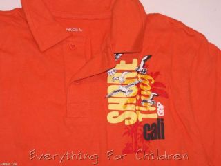 Boys Gap Kids Orange Polo Shirt 10 Beach Vacation T