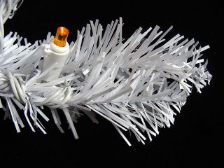 9' x 10" Battery Operated Pre Lit LED White Artificial Christmas Garland Multi