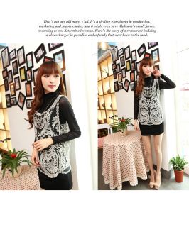 Semi Women Sheer Sleeve Embroidery Floral Lace Crochet Tee T Shirt Top Blouse