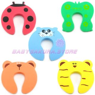 Cute Child Baby Cartoon Door Stop Safety Finger Protect