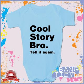 Cool Story Bro Funny Baby Grow Boy Girl Babies Clothing Cool Fun Gift