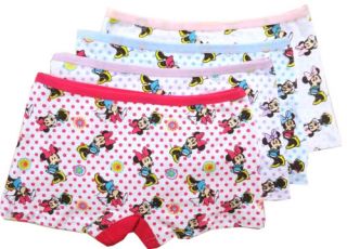 2 x Cartoon Disney Minnie Kid Girls Children Boxer Brief Pantie Pant Underwear