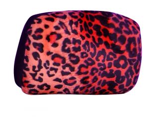 17pc Set Sexy Red Cheetah Leopard Auto Seat Covers Seat Belt Pads Steering Wheel