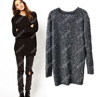 Womens European Fashion Crewneck Warm Knit Sweaters Pullover 4 Colors B3511