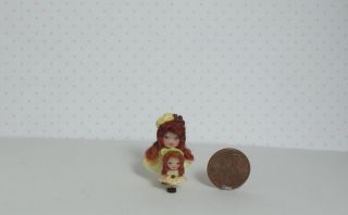 OOAK Micro Miniature Baby Doll Liddle Kiddle Dollhouse Handmade Sculpt Art Tiny