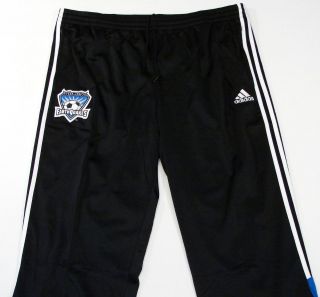 Adidas ClimaLite San Jose Earthquakes Soccer Team Black Track Pants Mens