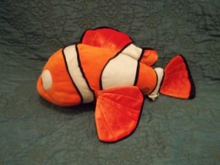  Stuffed Plush Finding Nemo Orange Clown Fish Doll Animal Toy