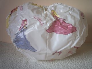 Adult Baby Unisex Princess Print Noisy Plastic PVC Diaper Nappy Pants XXL Last1