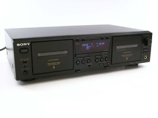 Sony TC WE475 Stereo Dual Cassette Deck Tape Player Recorder w Auto Reverse