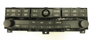 04 05 06 Nissan Maxima Button Replacement Radio Stereo 6 Disc Changer CD Player