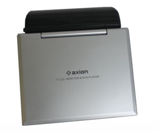 New Axion AXN 6072 7" LCD Widescreen Portable Car Home DVD CD  Player Silver
