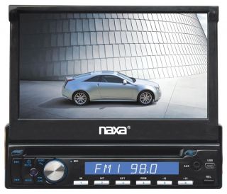New Naxa NCD 702 7" LCD Flip Out Touch Screen DVD  USB Aux Car Video Player