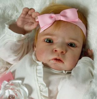 Reborn Baby Newborn Vinyl Doll Girl OOAK Sabrina by Reva Schick