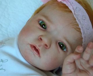 Reborn Baby Newborn Vinyl Doll Girl OOAK Sabrina by Reva Schick