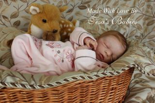 Stunning Reborn Baby Girl Art Doll by Tesa's Babies Olga Auer's "Marie"