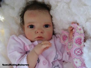 Reborn Doll Lifelike Soft Baby Girl Sabrina Reva Schick Sonshobby Reborns