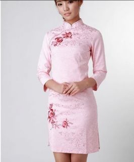 Charming Chinese Style Women's Mini Dress Size s XXL