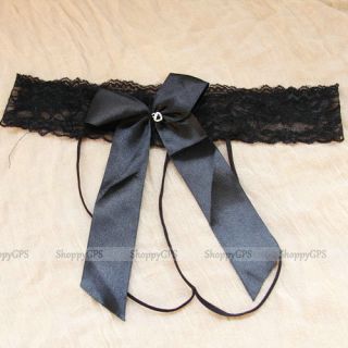 Sexy Lady Black Lace Translucent Lingerie Underwear Sleepwear Intimates G String