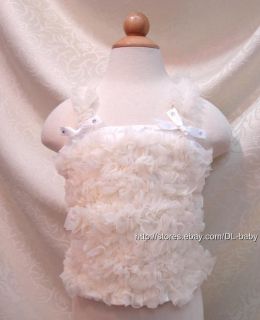 Baby Toddler Child Kids Chiffron Fluffy Tube Petti Top Ruffled Tutu Tops 1 7 Yrs
