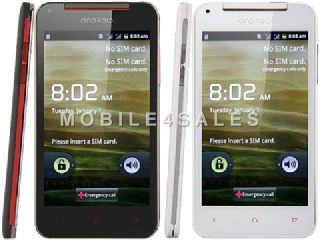 Mobile Phone Unlock Dual Sim 5" Touch Screen Android 4  WiFi 2GB X920E White