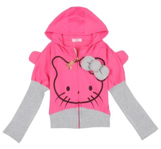 Hello Kitty Girl Long Sleeve Hoodie Top Shirt Pant Spring Fall Outfit Sport Suit