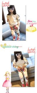 Floral Tracksuit Baby Girl Winter Fall Autumn Outfit Set Coat Outerwear Clothes