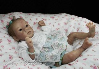 Amy's Dollhouse Lifelike Reborn Baby B Brown Le "Meredith" MRMH GHSP Torso Plate