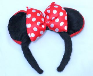Xmas Japan Bow Minnie Mouse Costume Ears Cute Headband