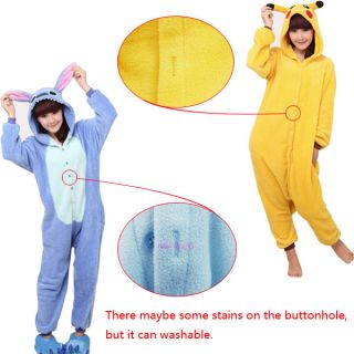 Unisex Men Women KIGURUMI Pajamas Cosplay Anime Costume Adult Animal Romper