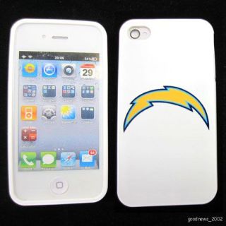 San Diego Chargers Soft Skin Case Cover for Apple iPhone 4 4S 4G Verizon Sprint