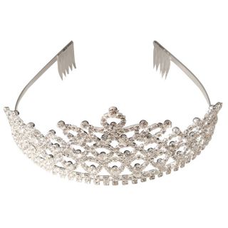 New Wedding Bridal Rhinestone Crown Headband Jewelry Tiara Hair Clip Pin CR182
