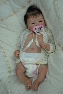 Bespoke Babies 'Coco Malu' Elisa Marx Reborn Baby Girl Tummy Plate Mr Hair