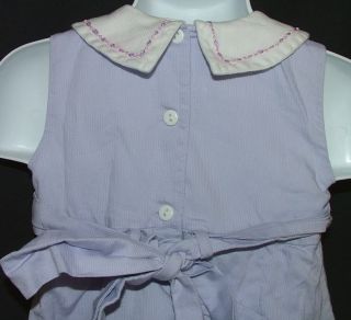 Strasburg Purple Dress Girls Size 24 Months Sleeveless Pink White Details
