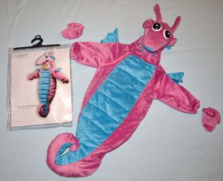 Underwraps Seahorse Halloween Bunting Infant Baby Costume Size 0 6 Months EUC