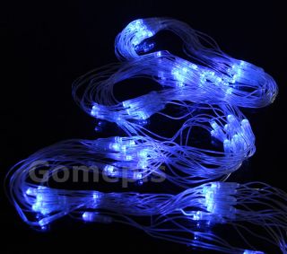 Blue 1 5 x 1 5M 120 LED Net String Lights Lamp for Christmas Party Wedding 220V