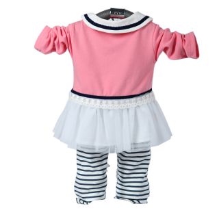 Cute Baby Girl Winter Fall Outfit Set Suit Dress Leggings Coat Outerwear Clothes