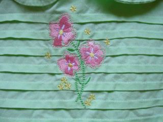 Girls Spring Summer Sundress Dress 6X Green Bonnie Jean Excellent