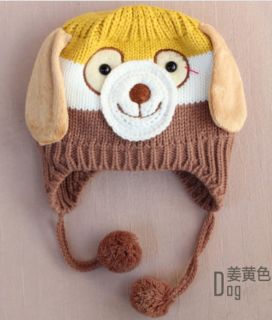 1pcs Popular Lovely Dog Baby Cap Boys Girls Winter for Children to Keep Warm Hat