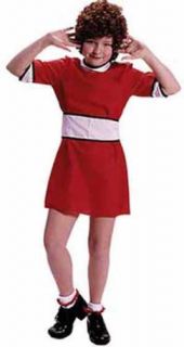 Little Orphan Annie Child Kids Girls Costume Dress Red DC1726