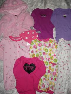 Huge Lot Baby Girls Clothes All Size Newborn Almost All Carter'S
