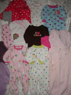 Huge Lot Baby Girls Clothes All Size Newborn Carter'S