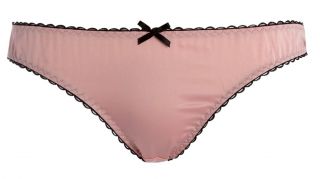 Ladies Girls Silk Like Baby Pink Satin Bikini Brief Knickers Panties L 40"