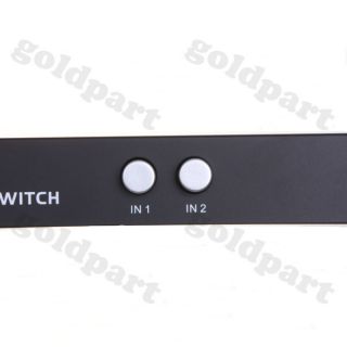 1pc 2 Road 2 Port VGA Switch 2 to 1 Selector Box for LCD Wide Screen MT 15 2CH